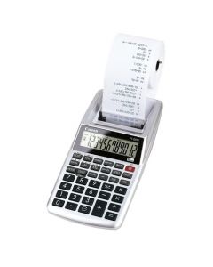 Calculadora impresora HR-8RCE pantalla 12 dígitos blanca