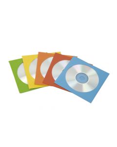 Sobres Fellowes Para Cd/Dvd 125x125 Con Ventana Caja De  50 Color