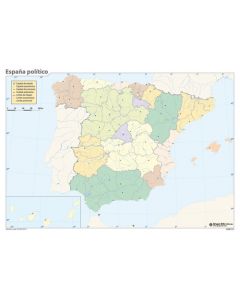 Mapa Mudo Erik Color Politico España