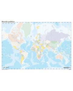 Mapa Mudo Erik Color Politico Mundo