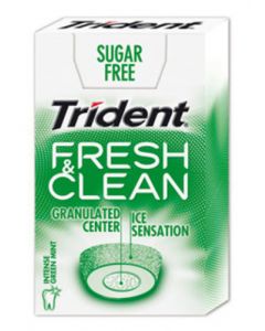 Chicle Trident Fresh & Clean Hierbabuena 20 Gr