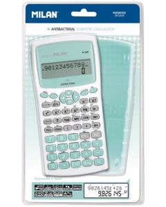 Calculadora cientifica m240 serie edition + color blanco y turquesa 240 funciones