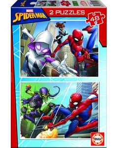 Spiderman puzzle 2 x 48