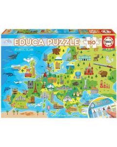Puzzle 150 piezas mapa europa