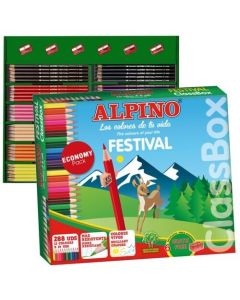 Classbox 288 lapices colores alpino festival 24 lápices X 12 colores