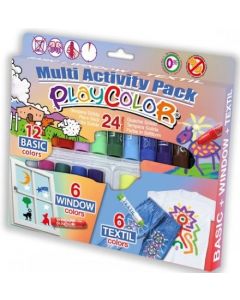 Estuche 24 playcolor multi activiti pack