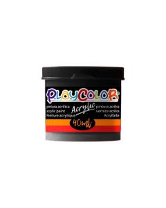 Pintura playcolor acrylic basic 40 ml negro 6 uds