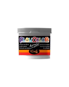Pintura playcolor acrylic metallic 40 ml plata 6 uds