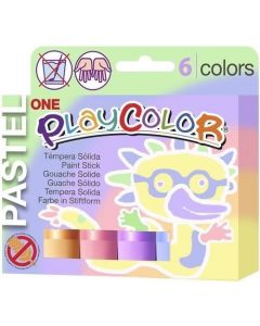 Estuche 6 colores playcolor one pastel 10g