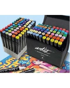 Estuche 60 rotuladores professional markers doble punta colores surtidos