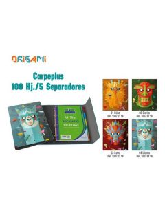 Carpeplus 100 hojas 5 separadores llama