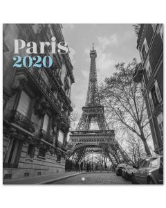 Calendario 2020 30 x 30 paris b/w