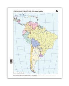 Paq/50 mapas suramerica politico mudos
