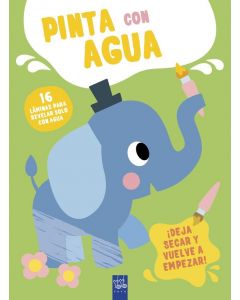 Pinta con agua. elefante