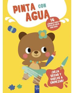 Pinta con agua. osa