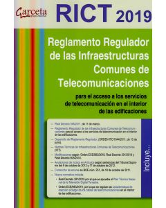 Rict 2019. reglamento de infraestructuras comunes de telecomunicacón edicion 2019