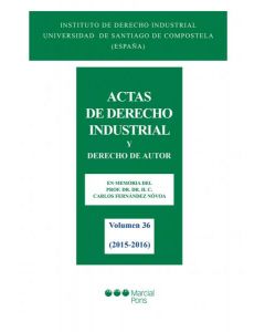 Actas de derecho industrial. vol. 36 (2015-2016)