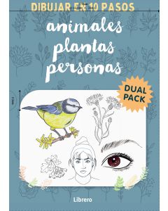 Pack dibujar en 10 pasos personas y animales y plantas